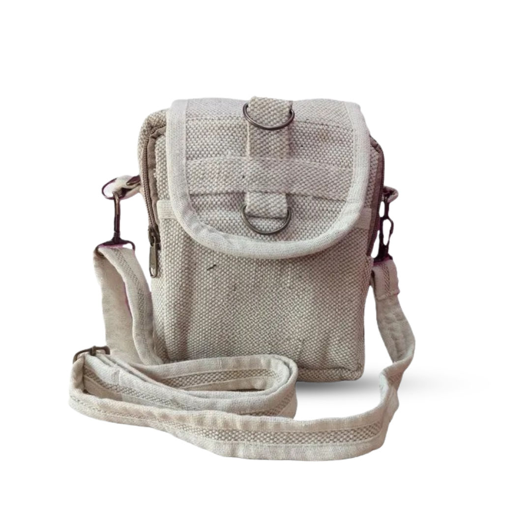 Natural Hemp Organic Cotton Sling Bag